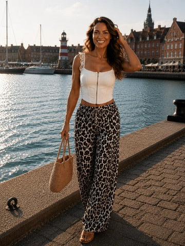 Luftige Wide Leg Hose LEO