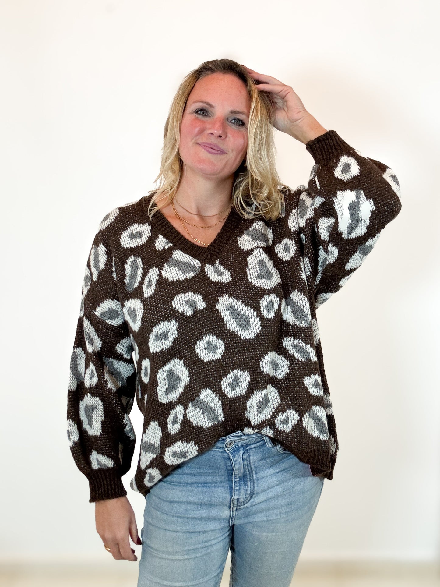 Strickpulli Leomuster