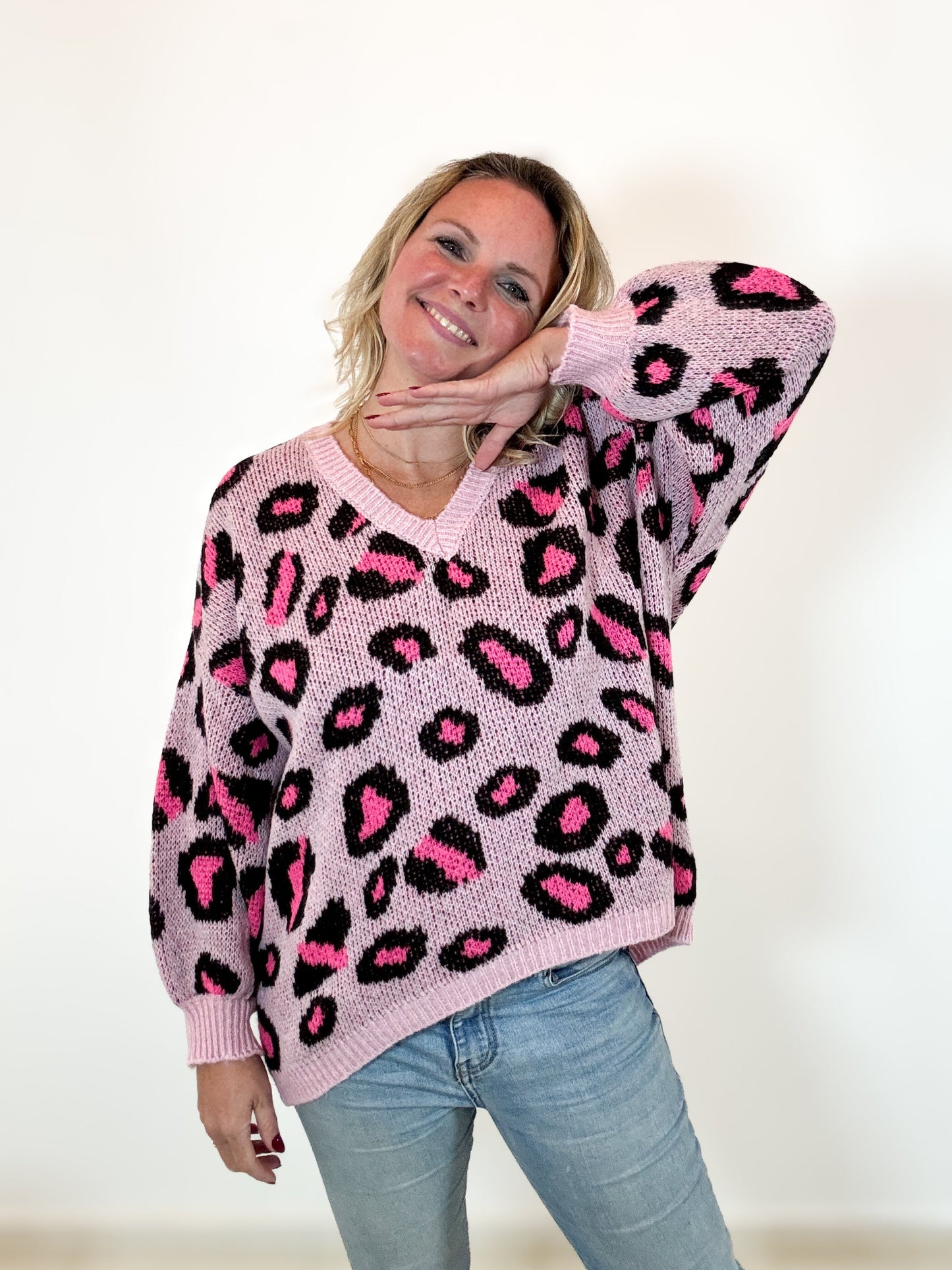 Strickpulli Leomuster