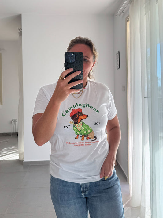 T-Shirt CAMPING BEAR - Dackel