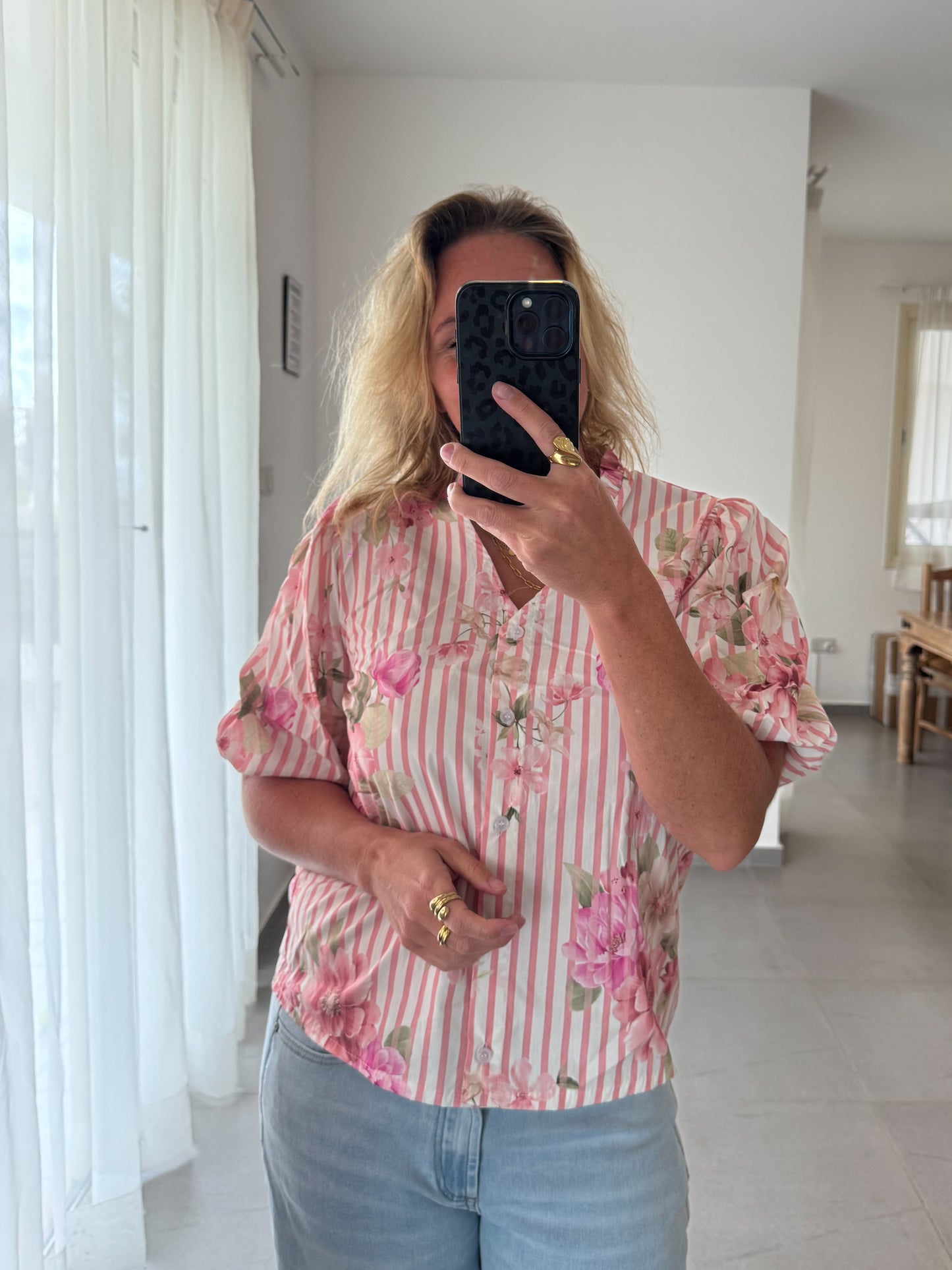 Bluse ROSEN, kurzarm