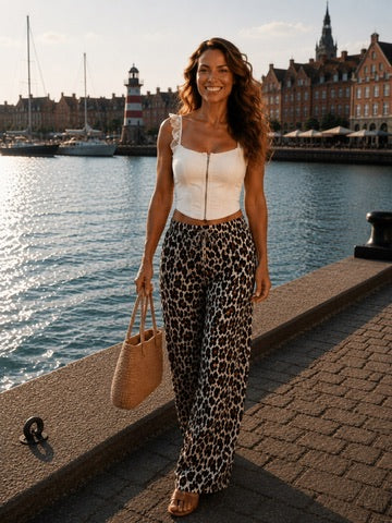 Luftige Wide Leg Hose LEO