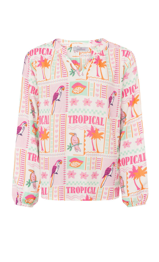 Zwillingsherz Bluse TROPICAL