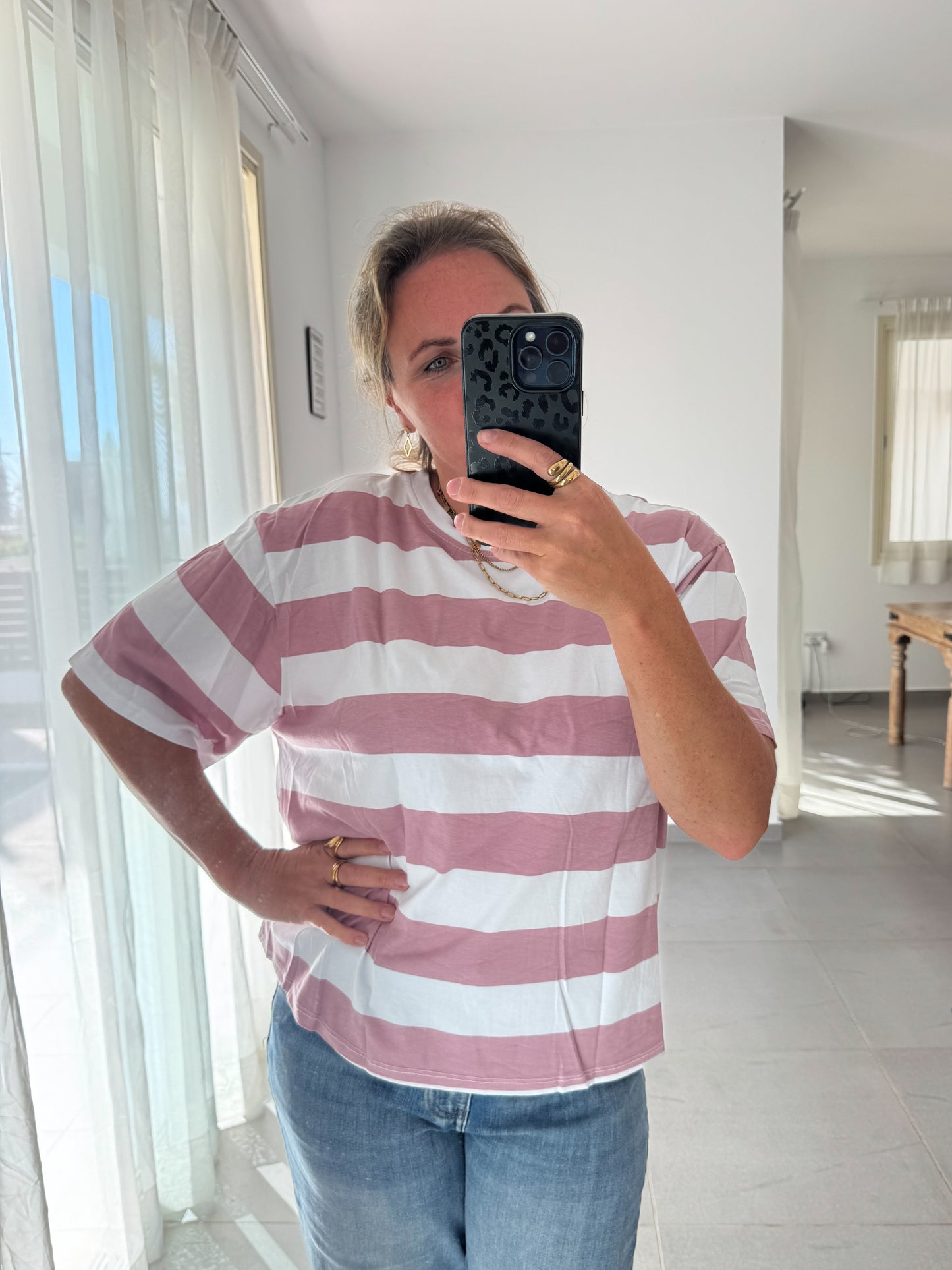 Oversize T-Shirt mit BLOCKSTREIFEN