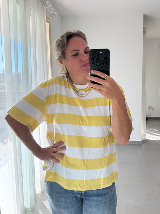 Oversize T-Shirt mit BLOCKSTREIFEN