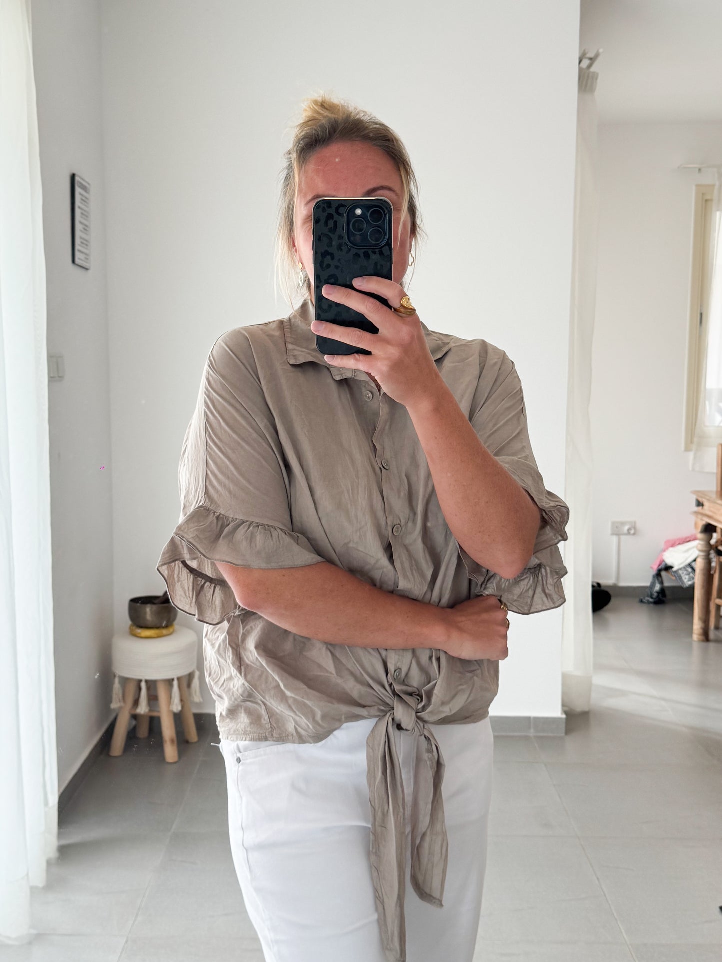 Easy Tie Bluse – zum Knoten