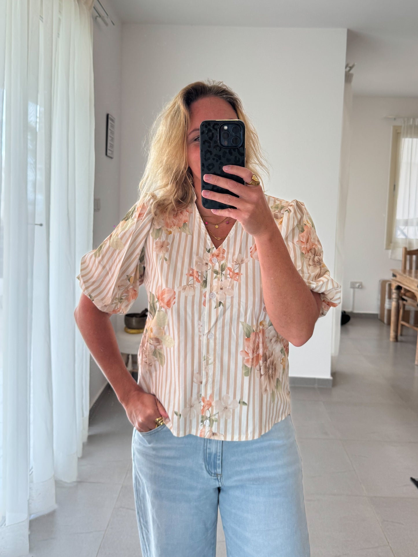 Bluse ROSEN, kurzarm