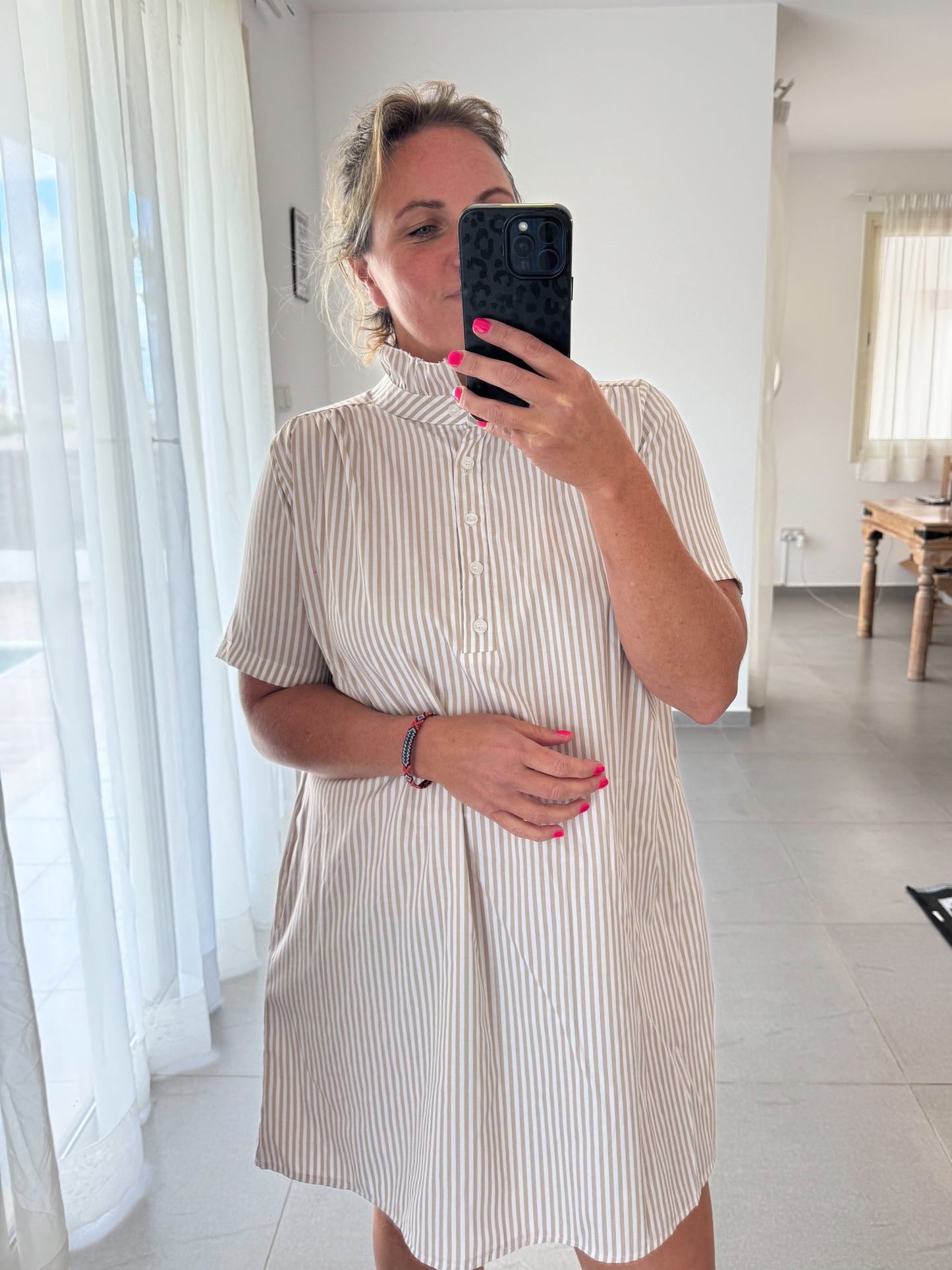Blusenkleid gestreift