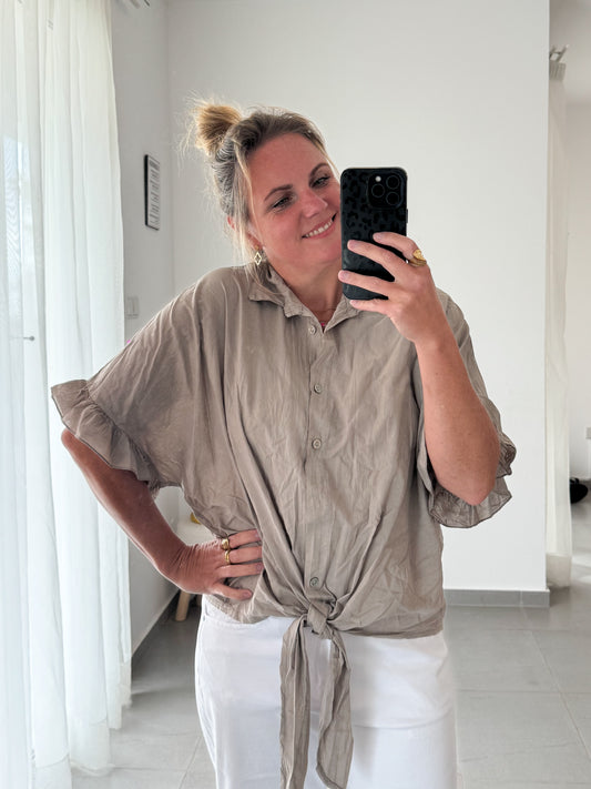Easy Tie Bluse – zum Knoten