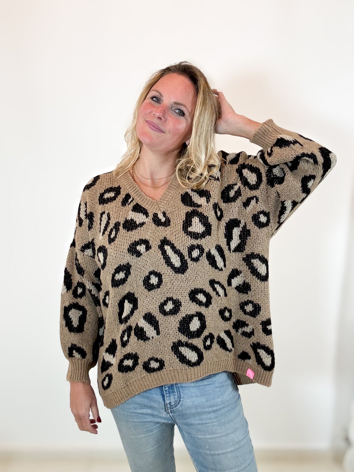 Strickpulli Leomuster