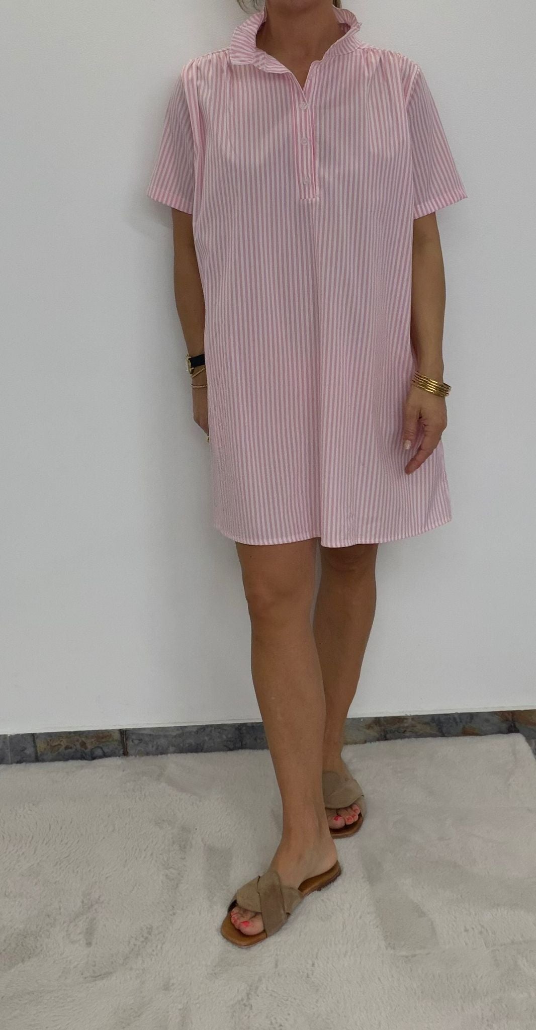 Blusenkleid gestreift