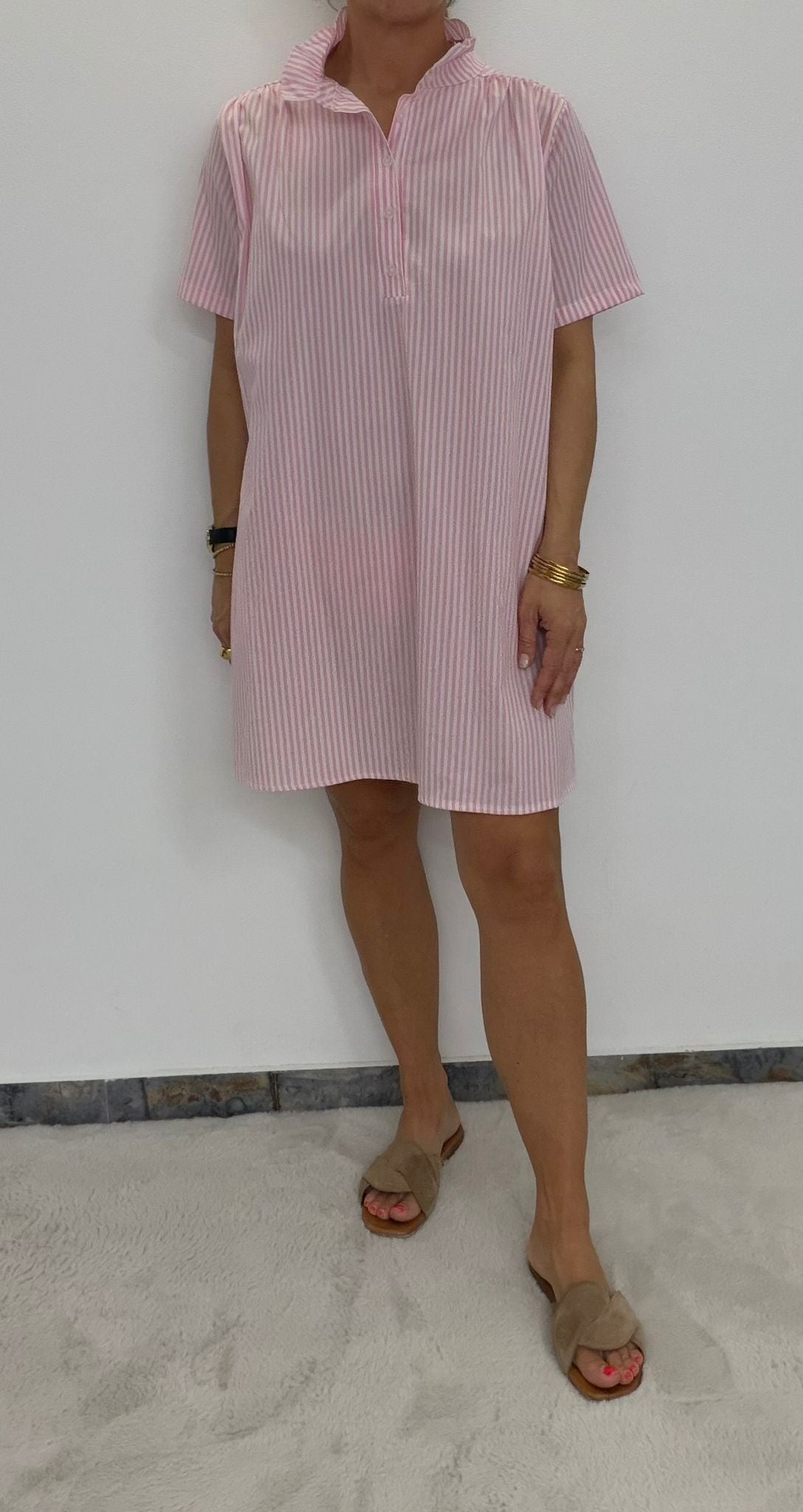 Blusenkleid gestreift