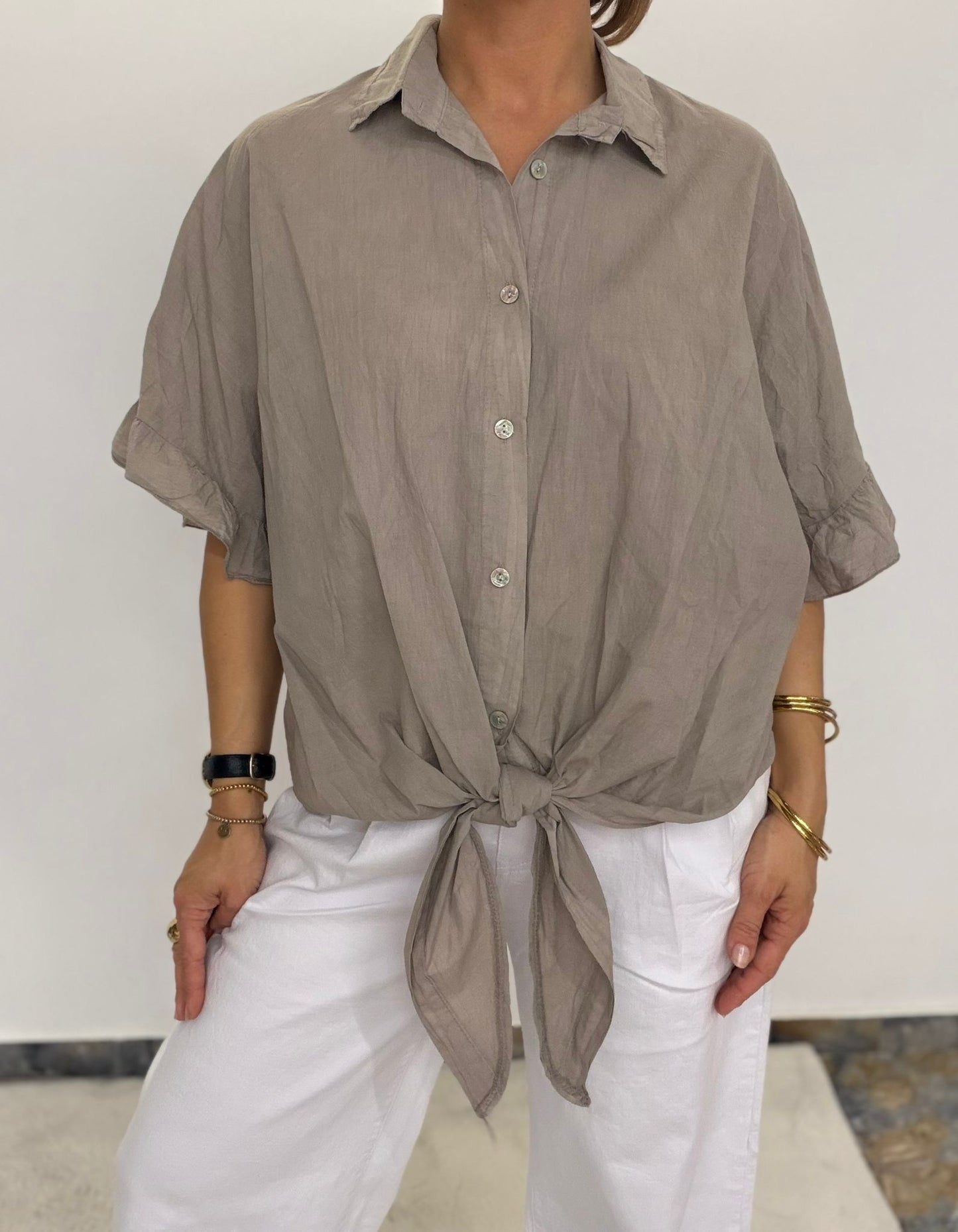Easy Tie Bluse – zum Knoten