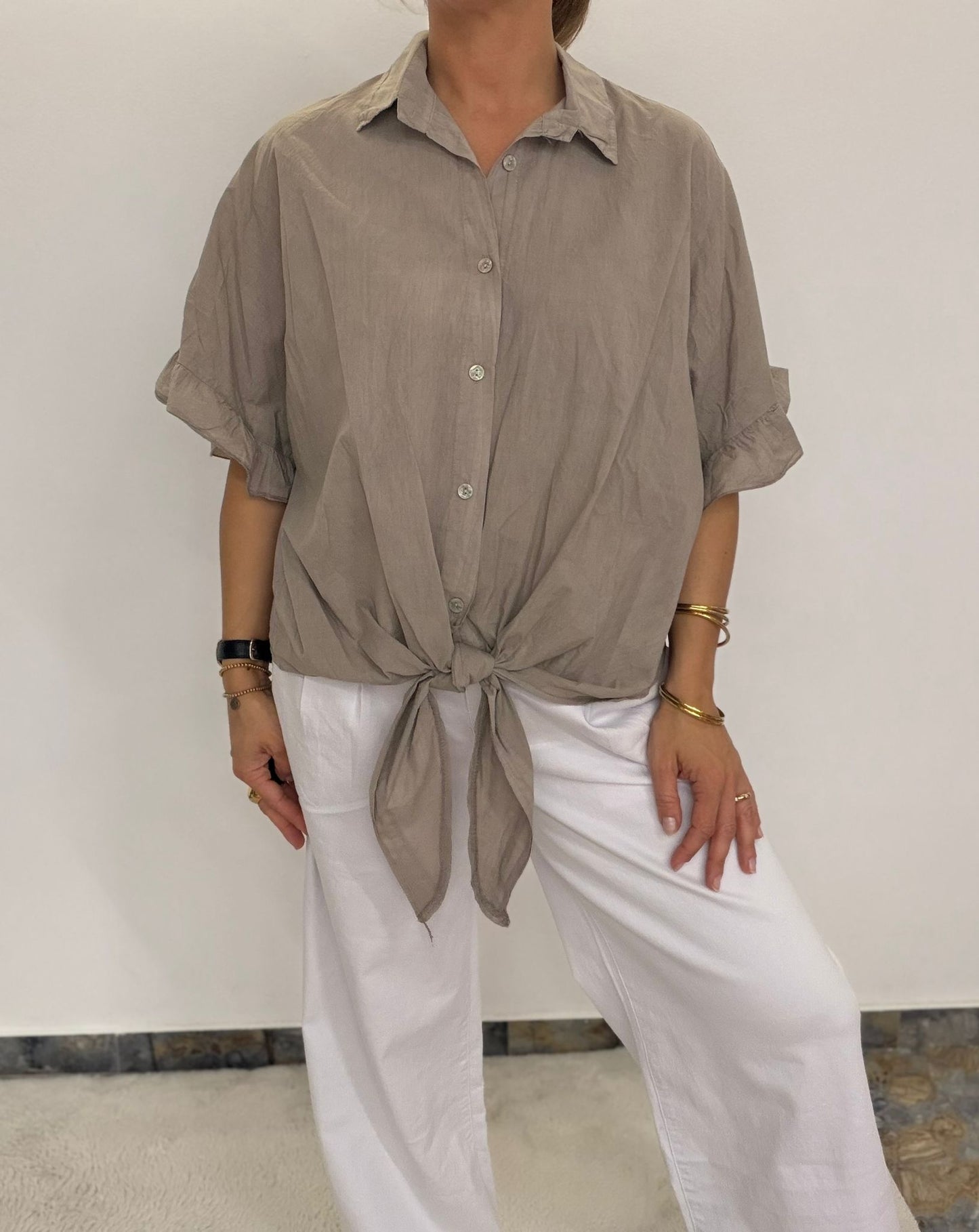 Easy Tie Bluse – zum Knoten