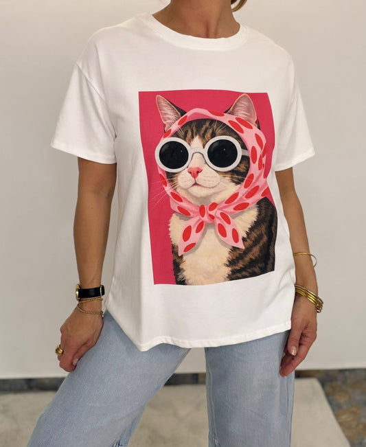 T-Shirt COOL CAT – Statement Print