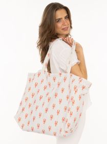 Zwillingsherz XXL Shopper BW "Lobster"