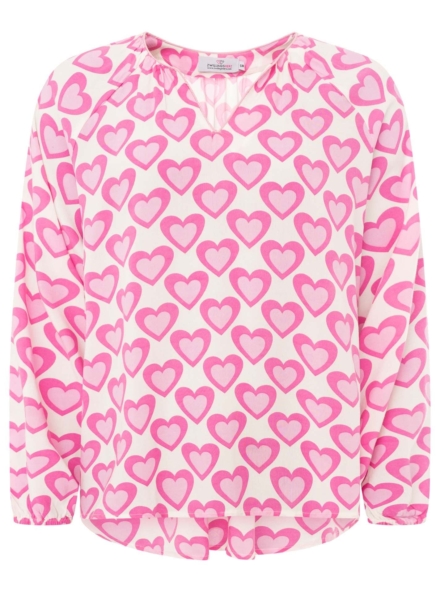 Zwillingsherz Bluse "Happy Love"