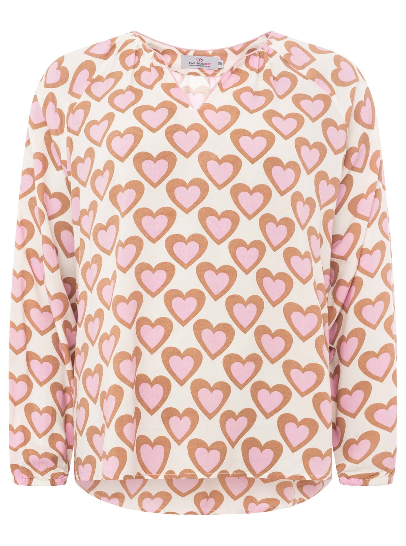 Zwillingsherz Bluse "Happy Love"