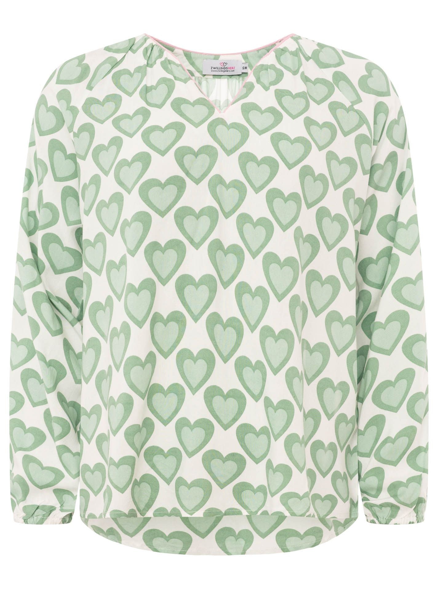 Zwillingsherz Bluse "Happy Love"