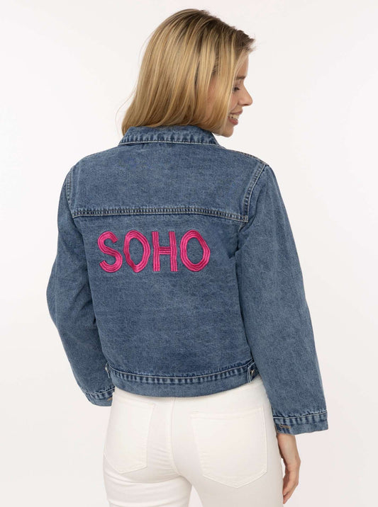 Zwillingsherz Jeansjacke "Embroidery"