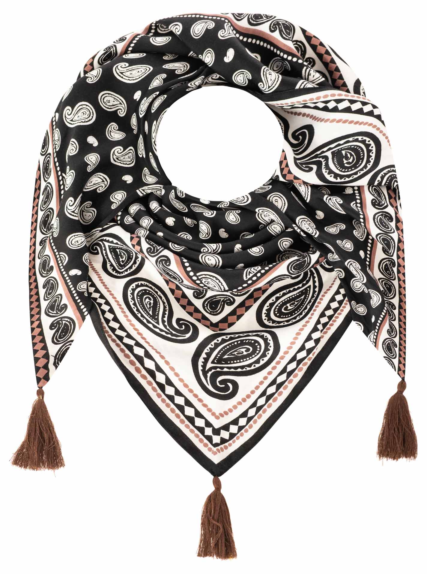 Zwillingsherz Dreieckstuch "Geometric Paisley"